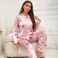 V-Day Love Silky Pajama Set