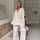 New Love Heart Print Pajama Set