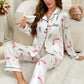 V-Day Love Silky Pajama Set