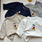 Children Long Sleeve Spring Autumn Kid Thin Casual T-shirt Top Mickey Mouse Cartoon Printed Baby Cotton Pullover Toddler Clothes