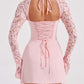 Laced LS Mini Dress