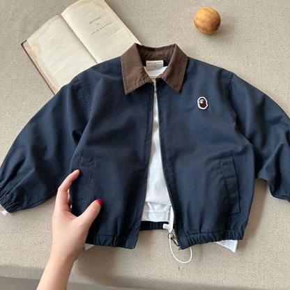 Fashion Baby Girl Boy Cargo Jacket Cotton Infant Toddler Child Casual Coat Spring Autumn Child Dust Outwear Baby Clothes 1-10Y