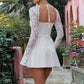 Laced LS Mini Dress