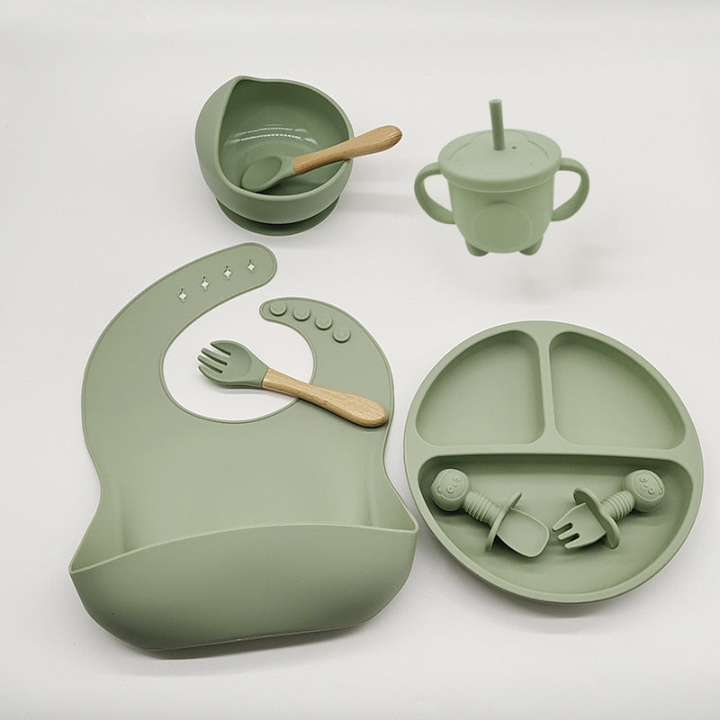 Silicone Baby Dish 8 pcs Set
