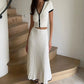 Summer White Long Skirt Set