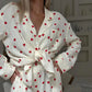 New Love Heart Print Pajama Set