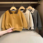 Boys Sweater Kids Polo Collar Pullover Spring Autumn New Children's Teens Long-Sleeved Letter Coat Baby Casual Jumper 2-8 Years