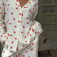 New Love Heart Print Pajama Set