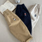2025 Spring Girls Boys Casual Embroidery Bear Cotton Pants Kids Children Soft Trousers Three Colors