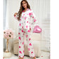 V-Day Love Silky Pajama Set