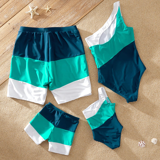 Color Block One-piece