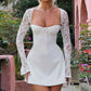 Laced LS Mini Dress