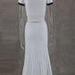 Summer White Long Skirt Set