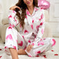 V-Day Love Silky Pajama Set