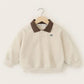 Boys Sweater Kids Polo Collar Pullover Spring Autumn New Children's Teens Long-Sleeved Letter Coat Baby Casual Jumper 2-8 Years