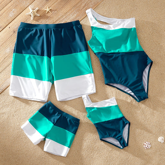 Color Block One-piece
