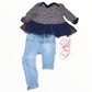 Hearts Peplum Top