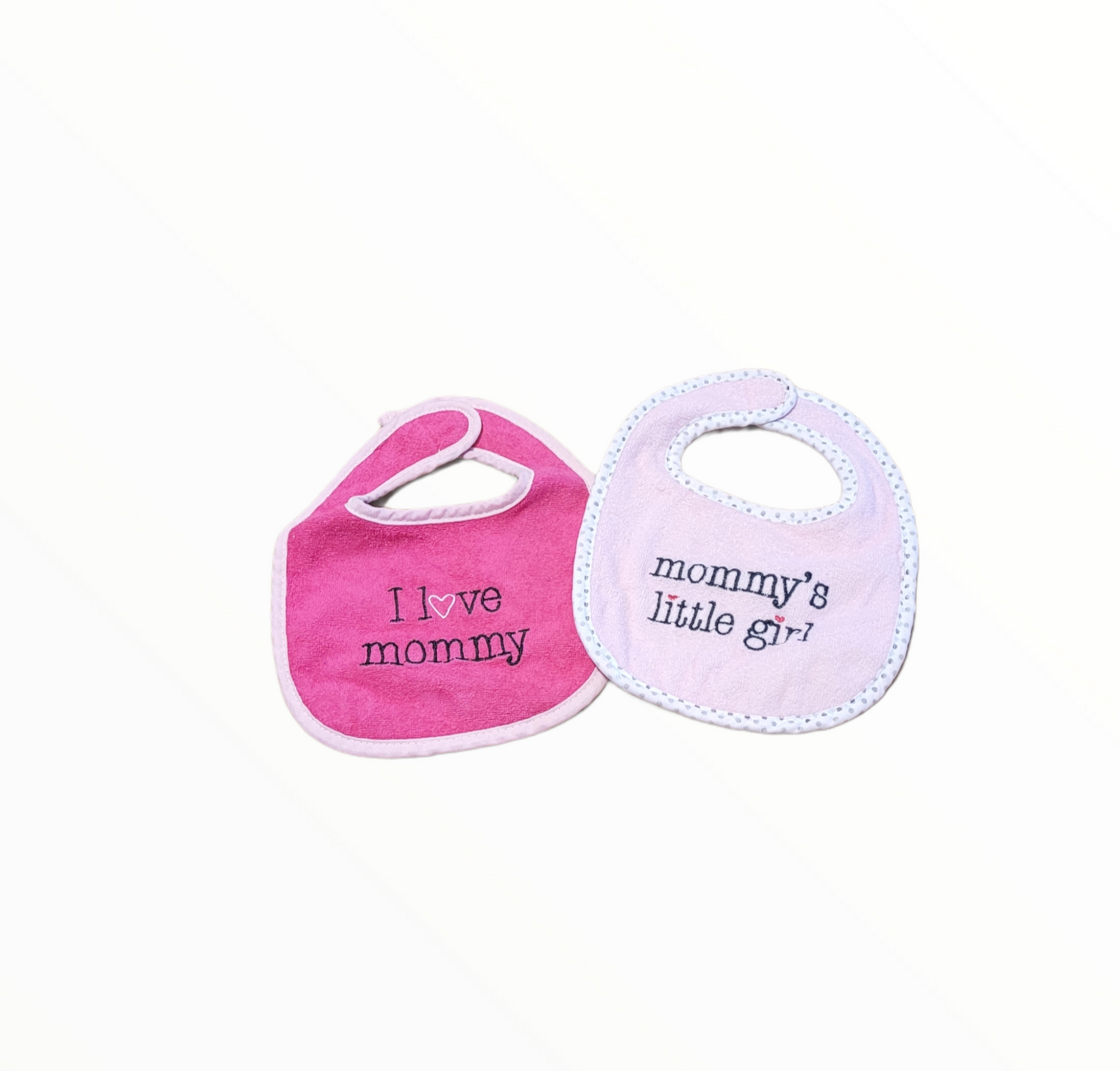 I Love Mom Bib Set