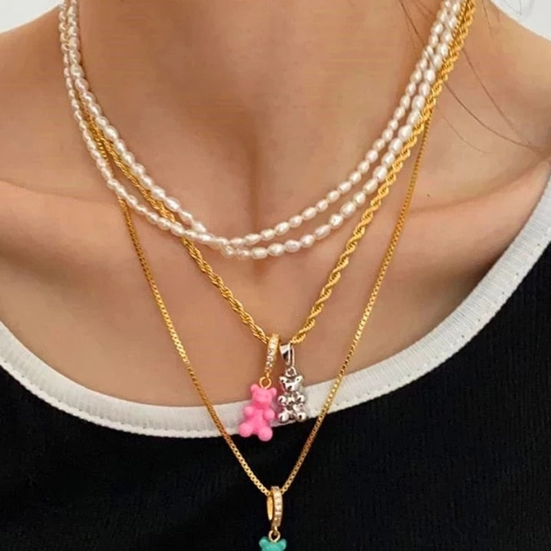 Bear Charm Necklace