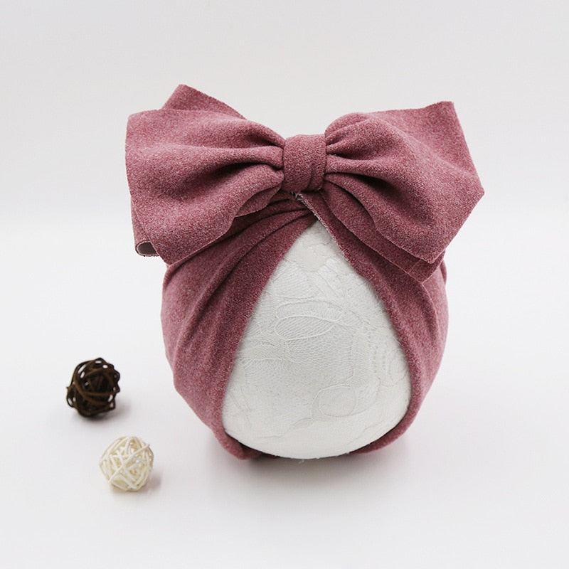 Soft Bow Baby Headwrap
