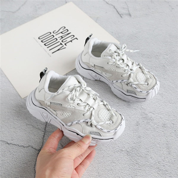 Reflective Laced Sneaker