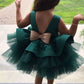 Ball Gown Princess Glitter Bow Dress