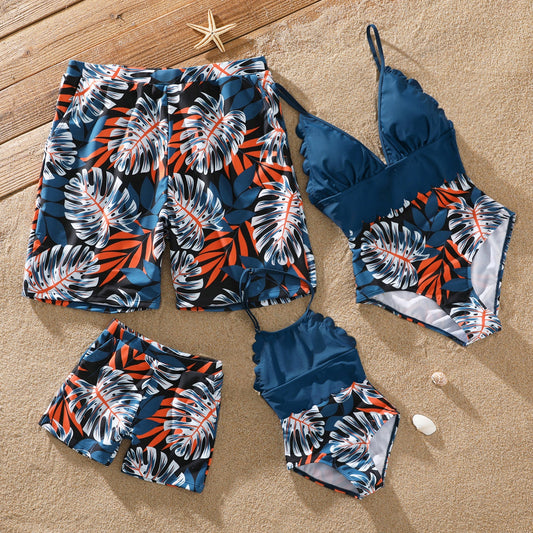Family Matching Palms Swimsuit