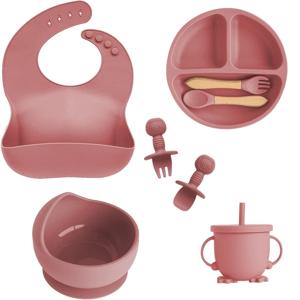 Silicone Baby Dish 8 pcs Set