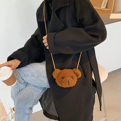 Bear Plush Shoulder Bag