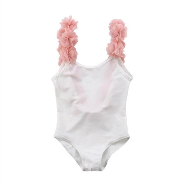 Floral Straps One Piece Swimsuit